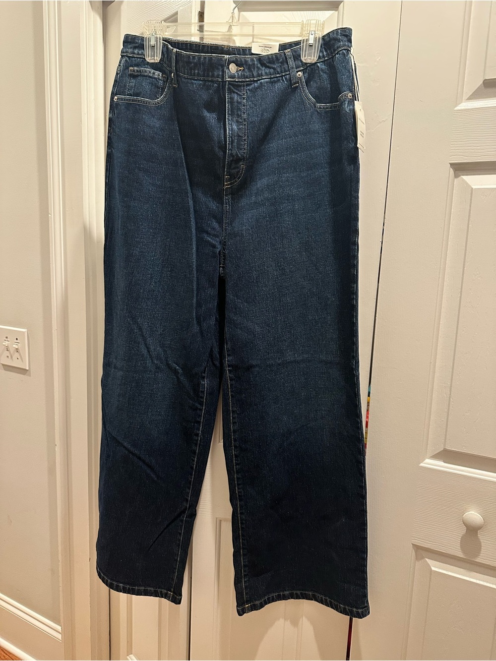 Free Assembly- Wide Leg High-Rise Women's Jeans in Dark Indigo Wash NWT
